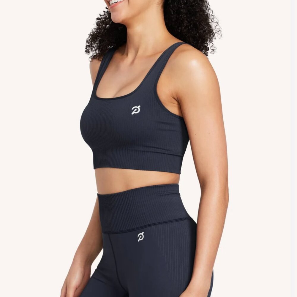 NWT, Peloton, Apparel, Seamless Square Neck Bra, Ink XS/S - Picture 3 of 6